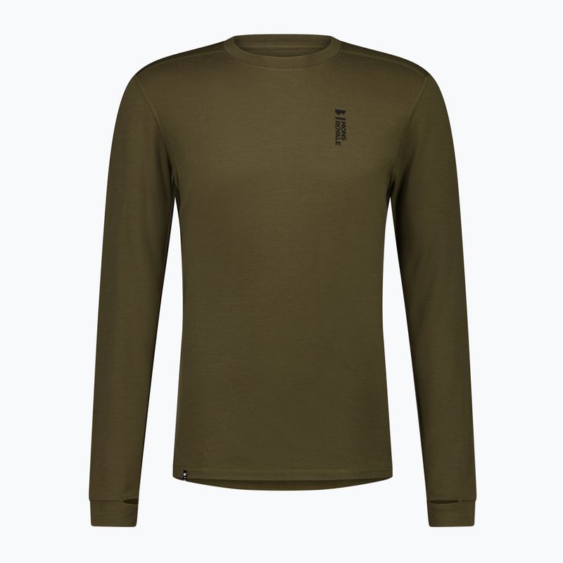 Чоловіча термоактивна кофта Mons Royale Cascade Merino Base Layer dark olive 5