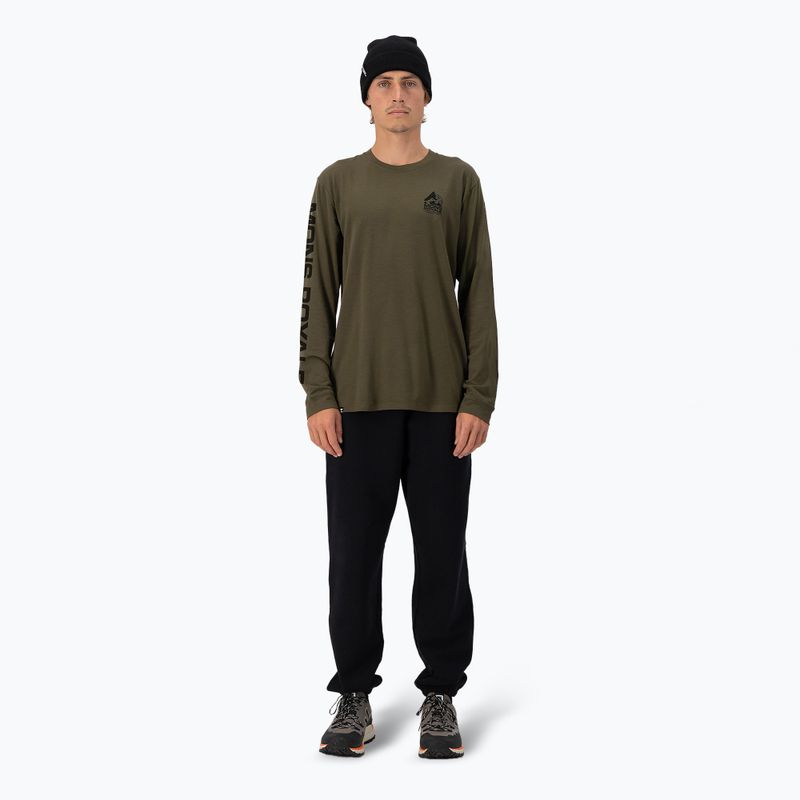 Чоловіча термоактивна кофта Mons Royale Icon dark olive 2