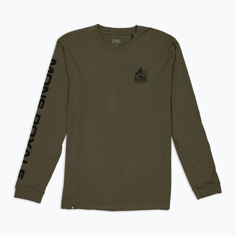 Чоловіча термоактивна кофта Mons Royale Icon dark olive 4