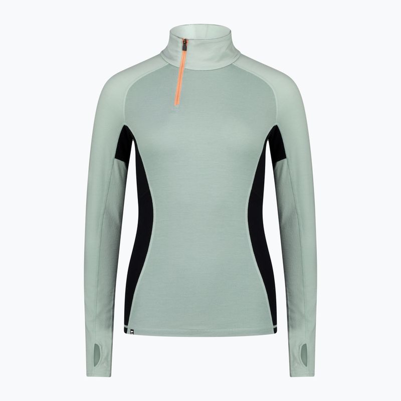 Чоловічий термокостюм Mons Royale Olympus Merino Base Layer 1/2 на блискавці роса / чорний 5