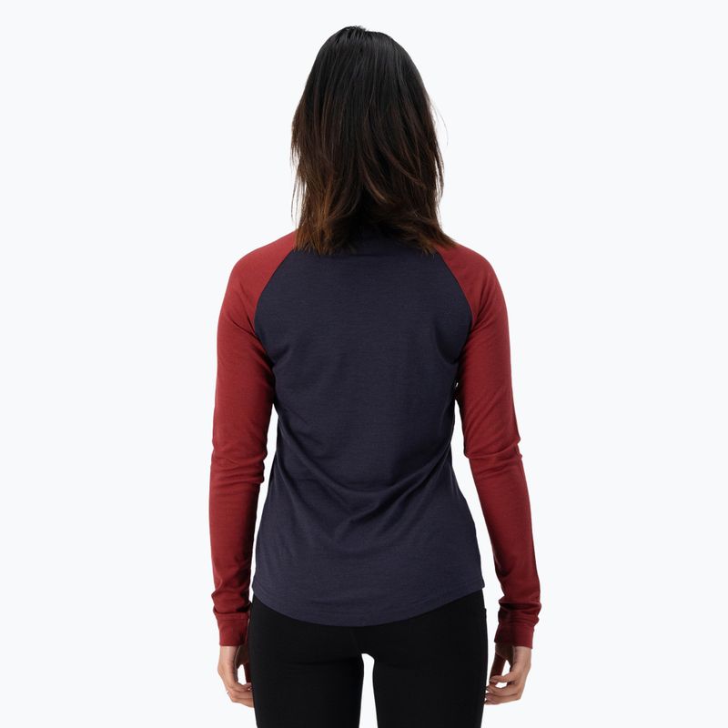 Жіноча термоактивна кофта Mons Royale Icon Raglan cherry/ 9 iron 3