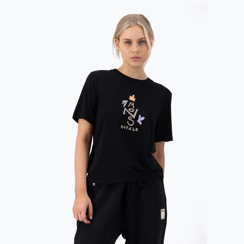 Жіноча футболка Mons Royale Icon Relaxed Tee чорна