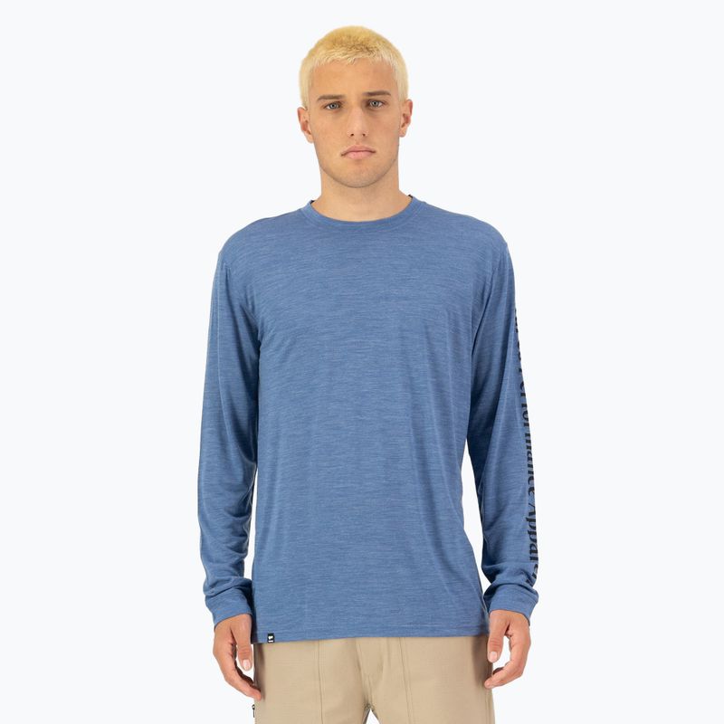 Чоловіча термоактивна кофта Mons Royale Zephyr Tencel steel blue