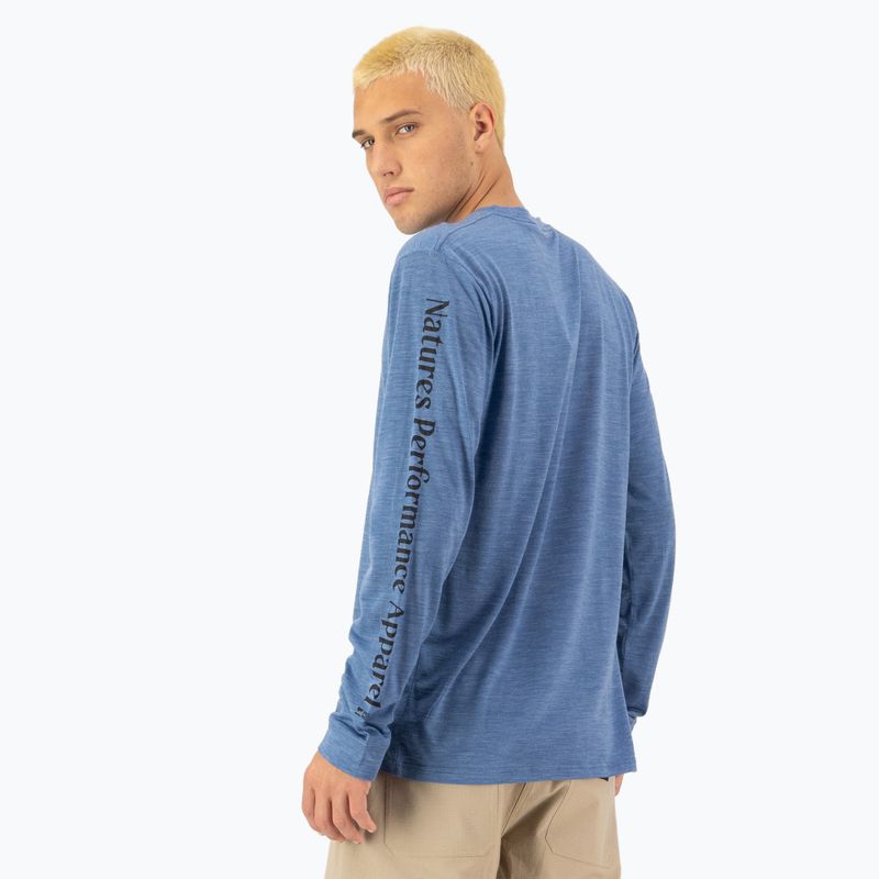 Чоловіча термоактивна кофта Mons Royale Zephyr Tencel steel blue 2