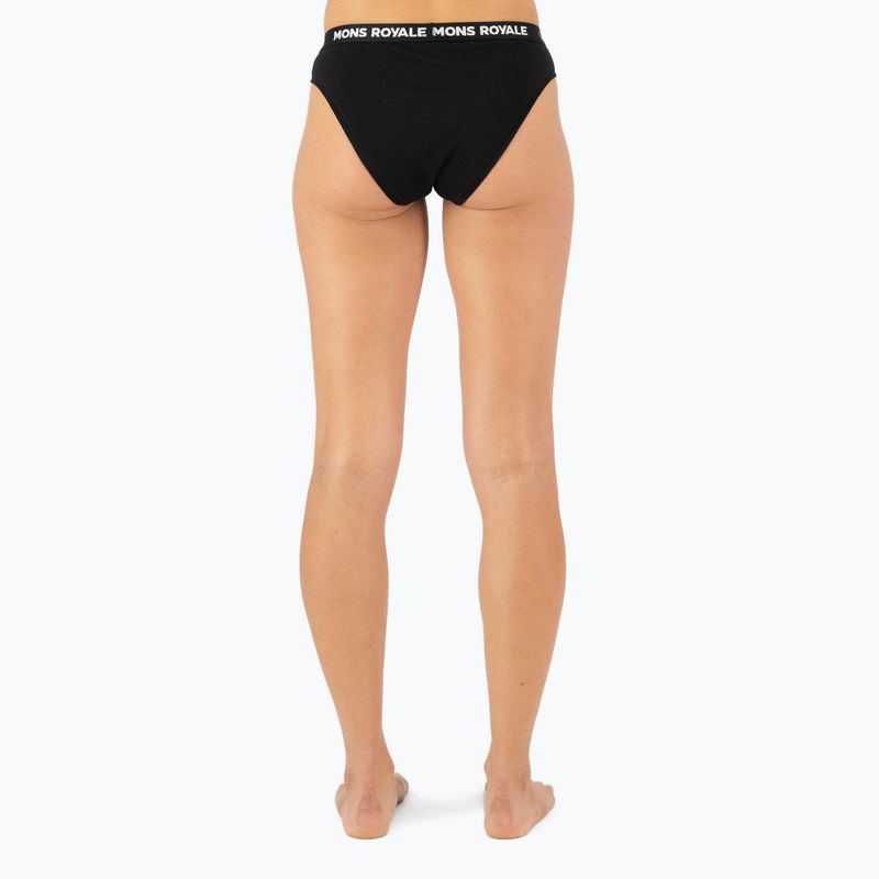 Труси термічні жіночі Mons Royale Folo Merino Briefs black 3