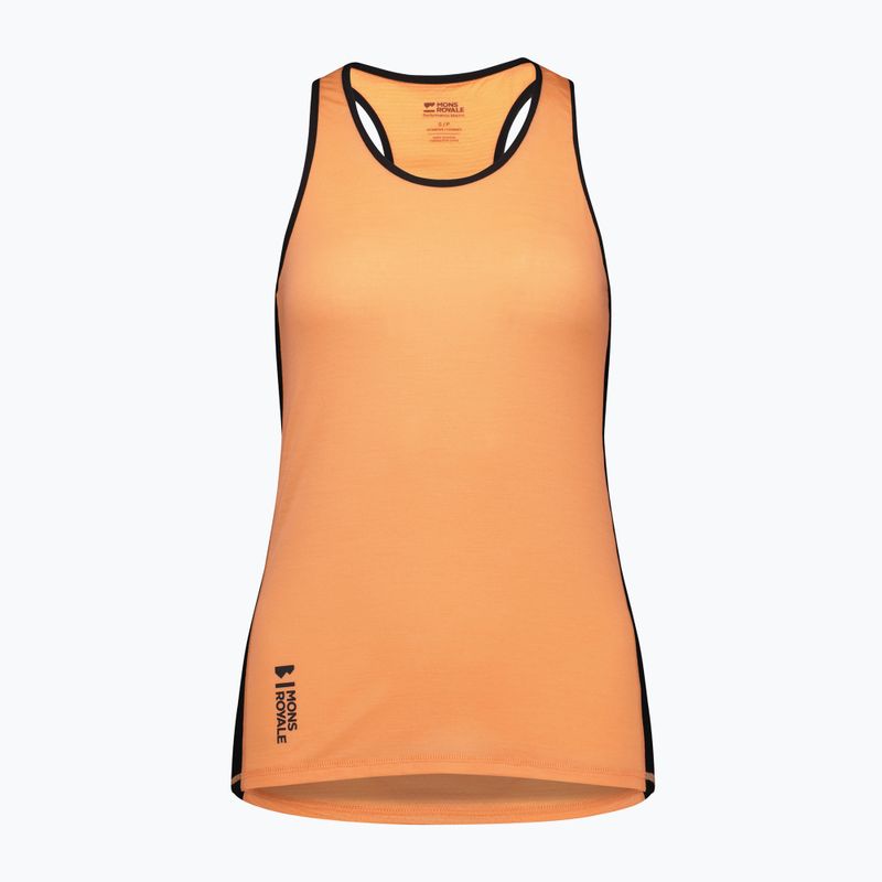Жіноча термофутболка Mons Royale Bella Merino Tank punch/black 3