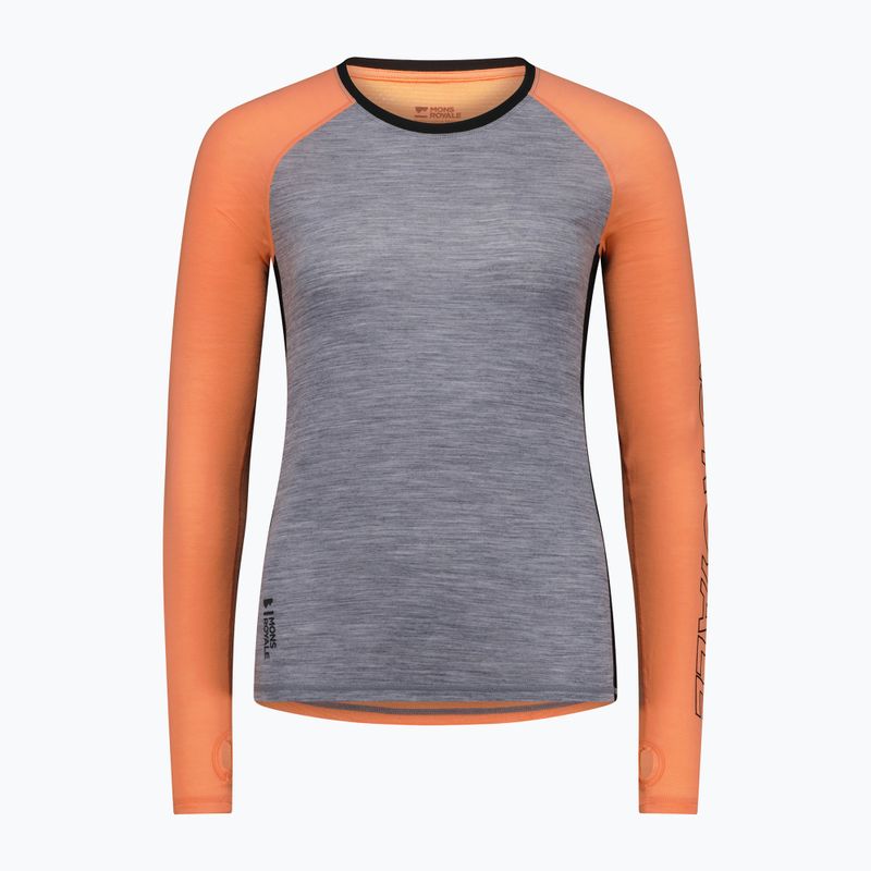 Жіноча термоактивна кофта Mons Royale Bella Tech grey heather/punch 3