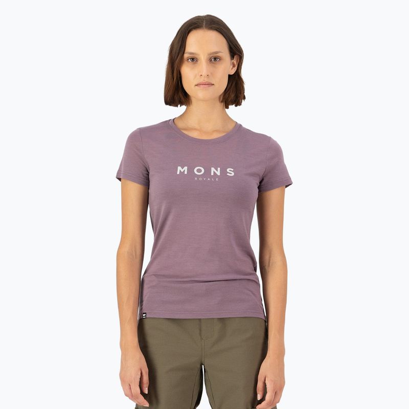 Жіноча термофутболка Mons Royale Icon Classic бузковий