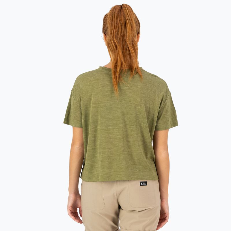 Жіноча термофутболка Mons Royale Zephyr Tencel Boxy fern 2