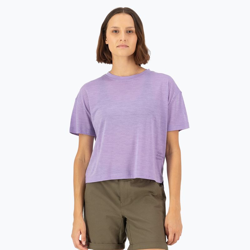 Жіноча термофутболка Mons Royale Zephyr Tencel Boxy lupin