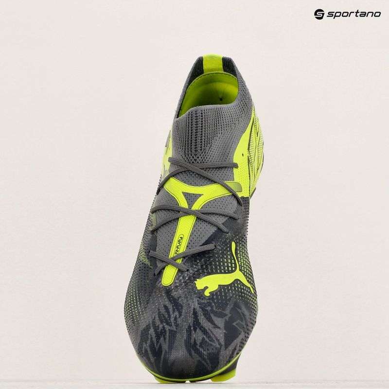 Футбольні бутси PUMA Future 7 Match Rush FG/AG темно-сірі / прохолодні темно-сірі / електричний лайм 16