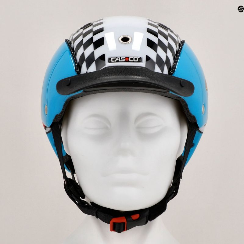 Дитячий велосипедний шолом CASCO Mini 2 lucky 7 синій 12
