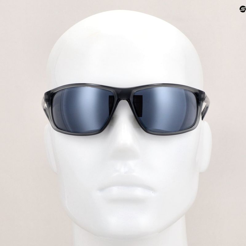 Чоловічі сонцезахисні окуляри Nike Adrenaline блискучий кришталевий прохолодний сірий / сірий з сріблястим дзеркалом 8