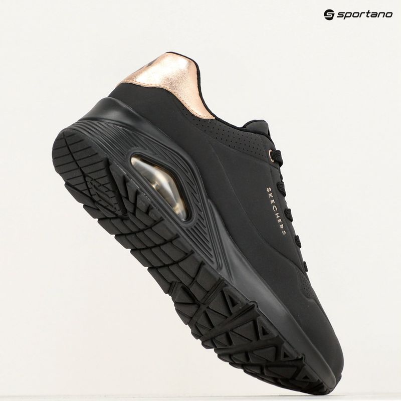 Кросівки жіночі SKECHERS Uno Golden Air black/black/metalic 9