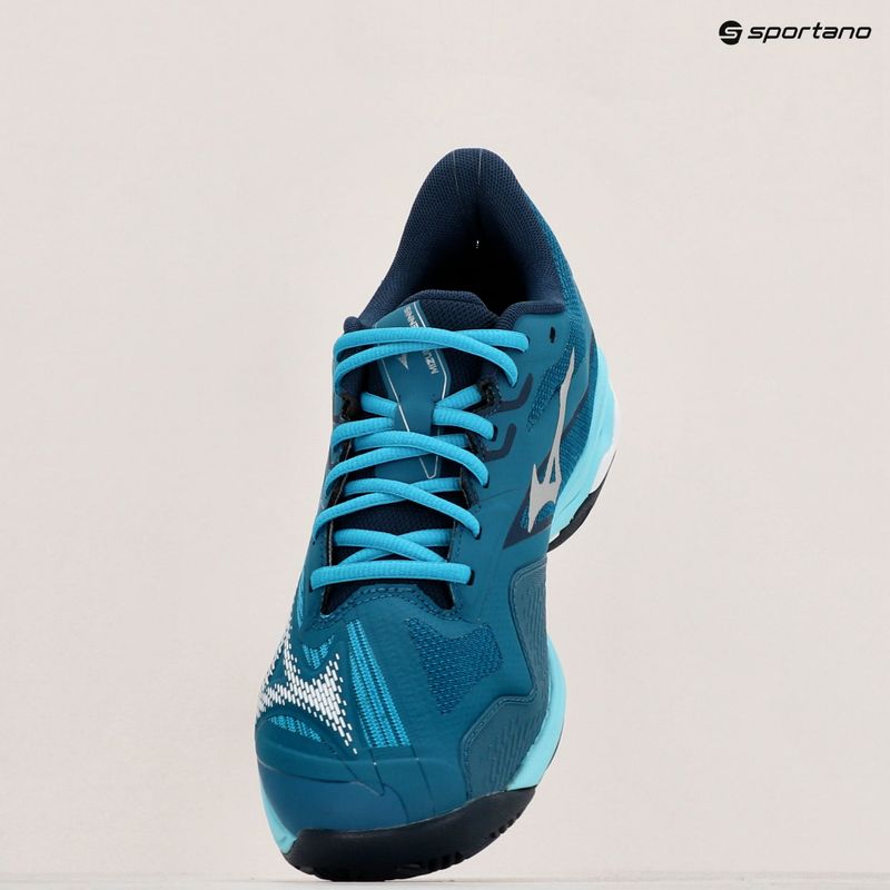 Кросівки тенісні чоловічі Mizuno Wave Exceed Light 2 AC moroccan blue/white/bluejay 15