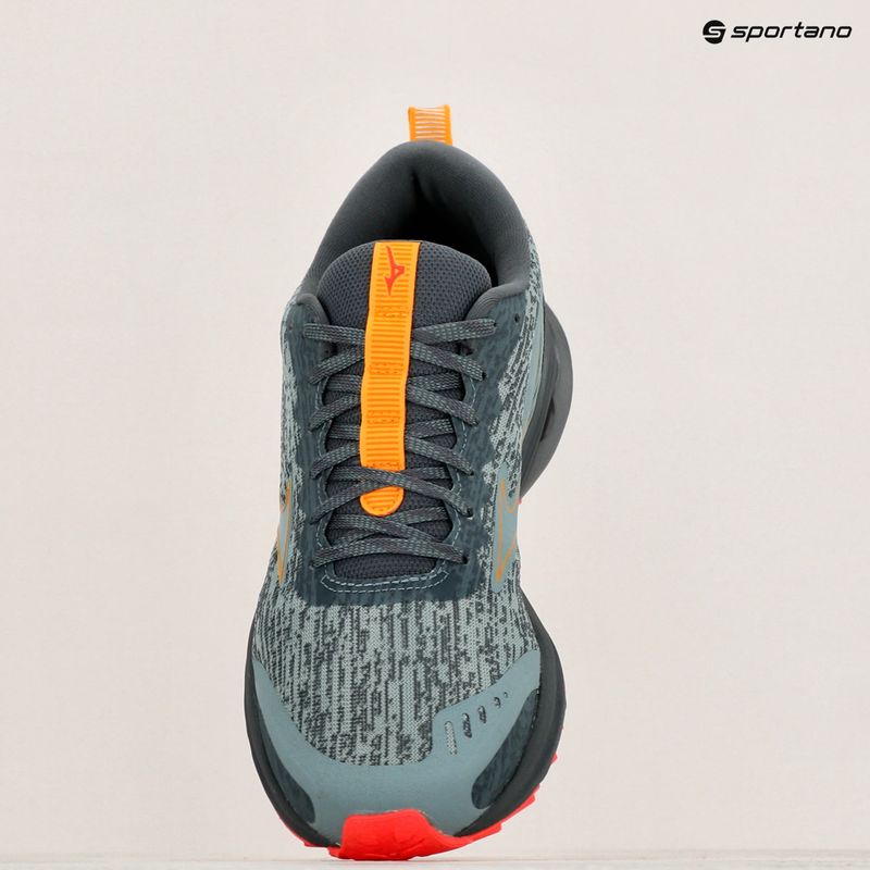 Чоловічі кросівки Mizuno Wave Rider TT свинцевий/цитрусовий/гарячий корал 14