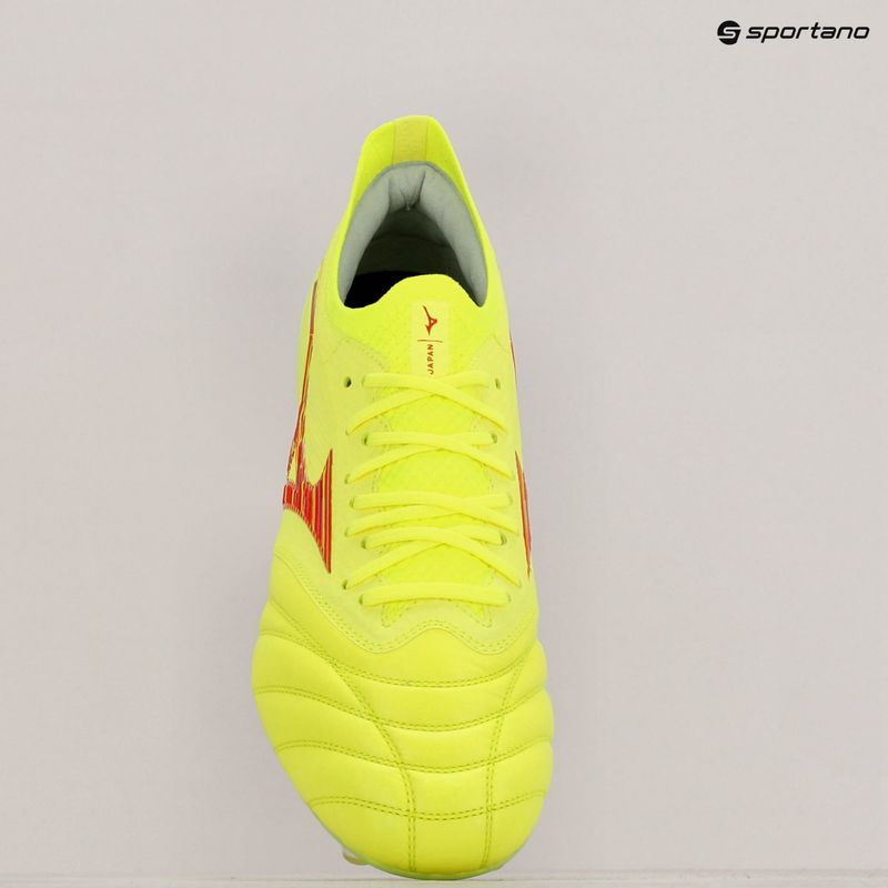 Mizuno Morelia Neo IV Β Японія Мікс безпечний жовтий / квітковий корал 2 / безпечний жовтий чоловічі футбольні бутси 9