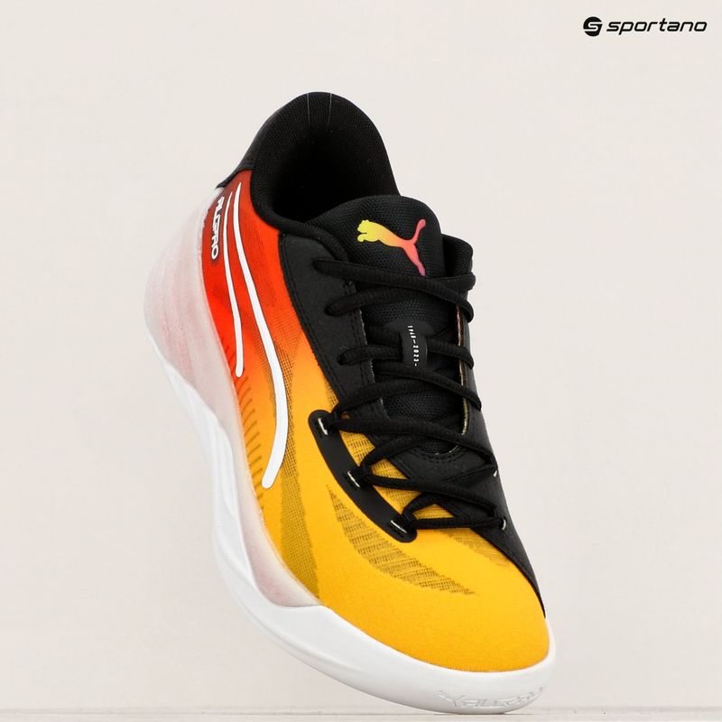 Чоловічі баскетбольні кросівки PUMA All-Pro Nitro Showtime жовтий шипіння / фіолетовий мерехтіння 17