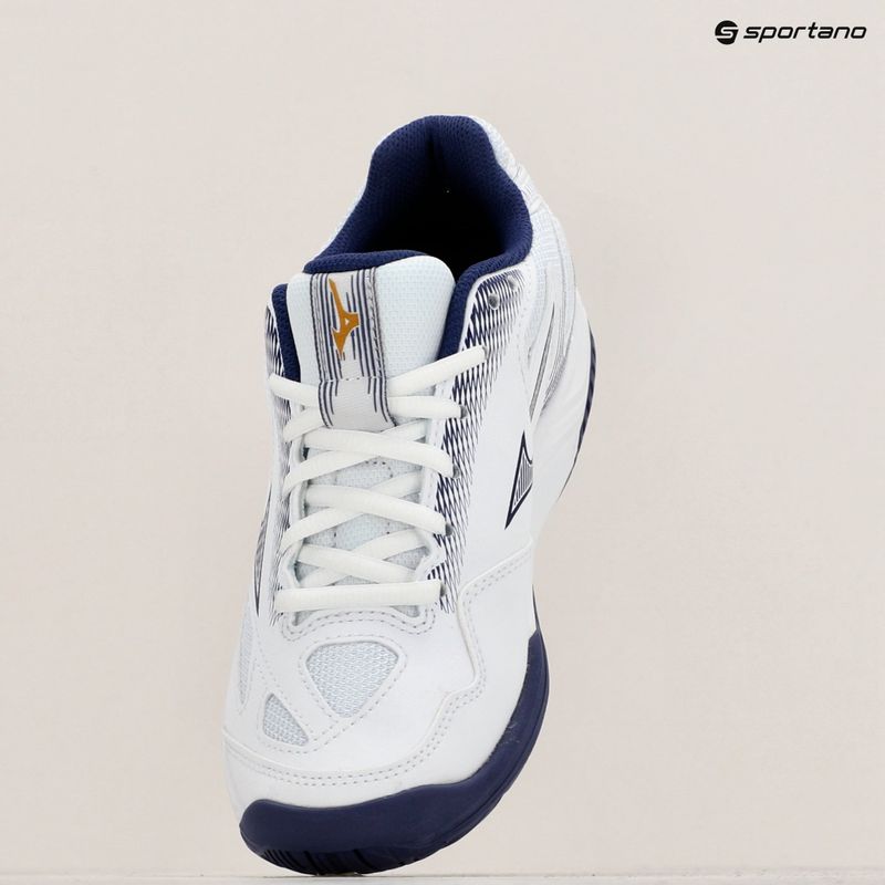 Кросівки для гандболу дитячі Mizuno Stealth Star 2 Jr white/blueribbon/mpgold 9