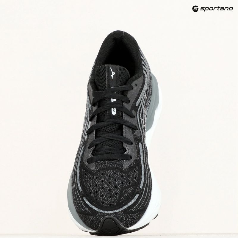 Кросівки для бігу чоловічі Mizuno Wave Skyrise 4 black/white/stormweather 9