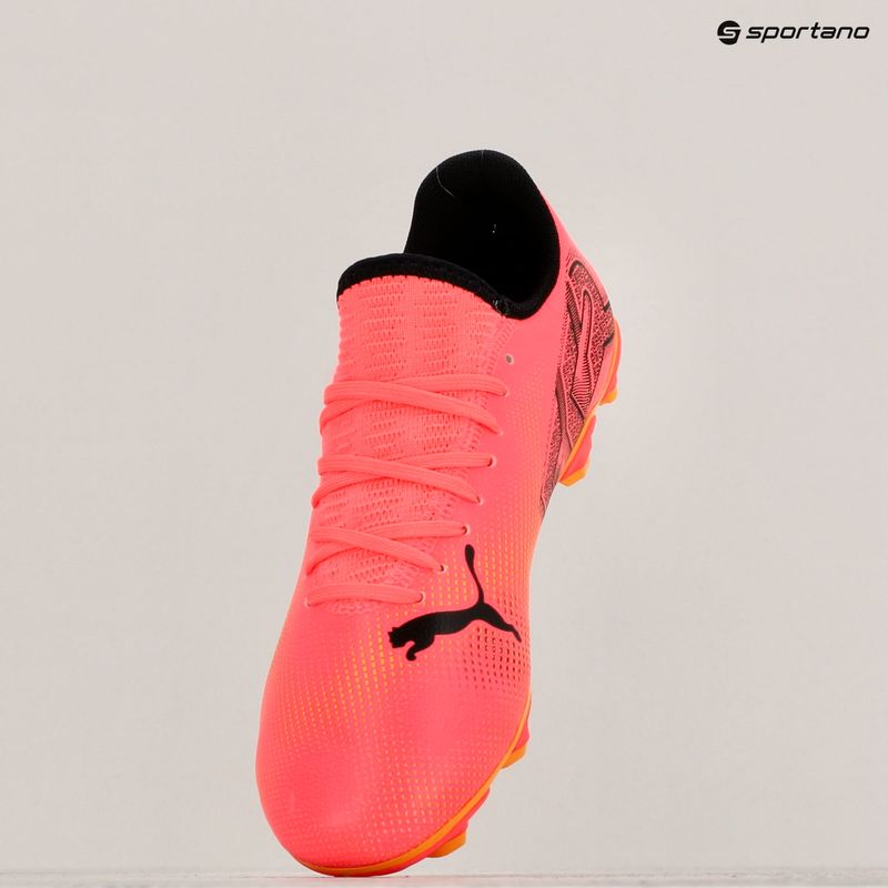 Бутси футбольні дитячі PUMA Future 7 Play FG/AG Jr sunset glow/puma black/sun stream 16