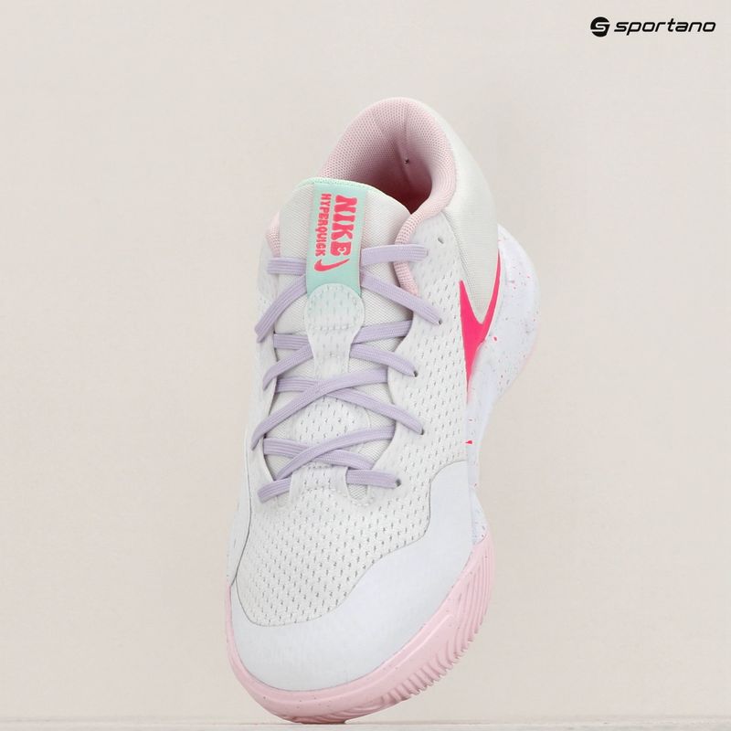 Жіночі волейбольні кросівки Nike Hyperquick Court Flight SE білі/рожева піна/фіолетовий туман/м'ятна піна 9