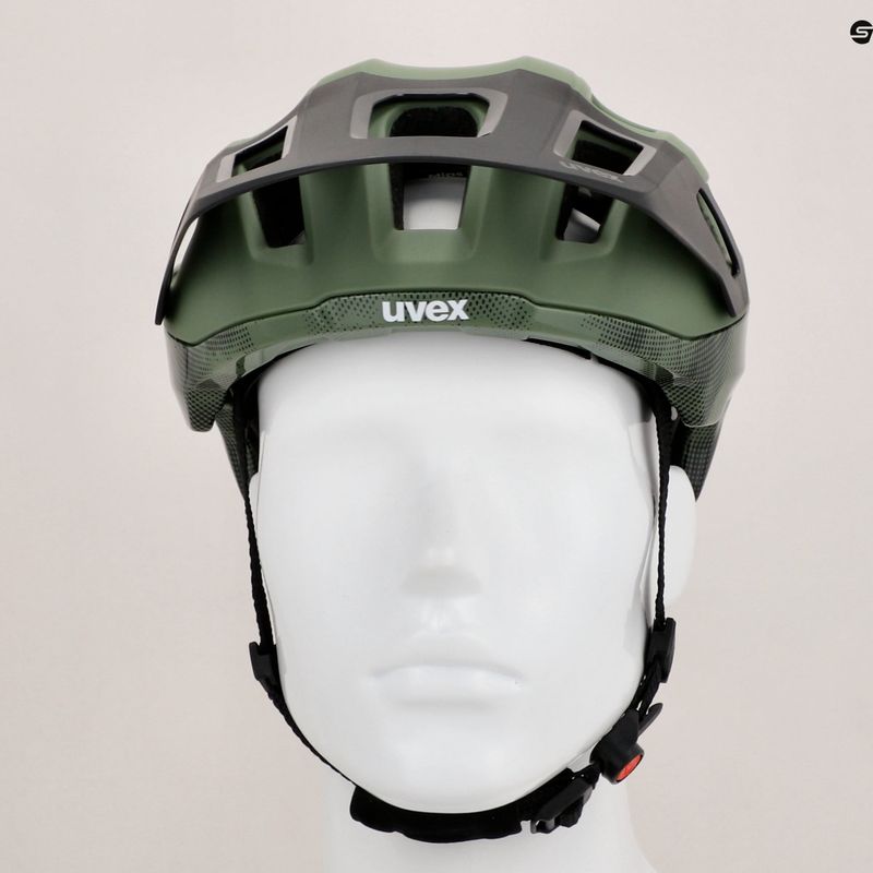 Шолом велосипедний UVEX React MIPS moss green/black matt 12