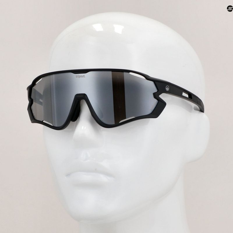 Окуляри сонцезахисні Tripout Force black/dark silver axiom 7