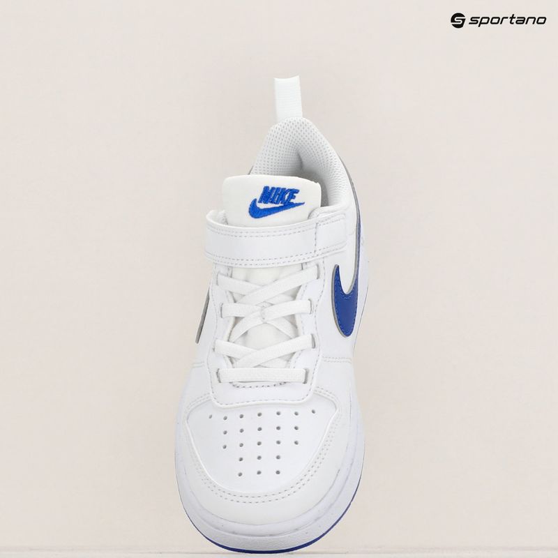 Кросівки дитячі Nike Court Borough Low Recraft white/hyper royal 9