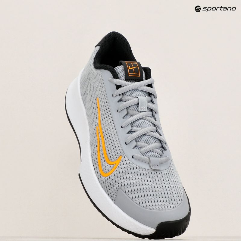 Кросівки тенісні чоловічі Nike Court Vapor Lite 2 Clay wolf grey/laser brange/black 9