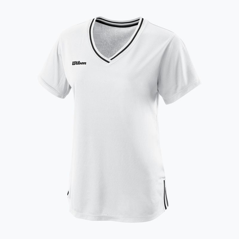Футболка тенісна жіноча Wilson Team II V-Neck біла WRA795302