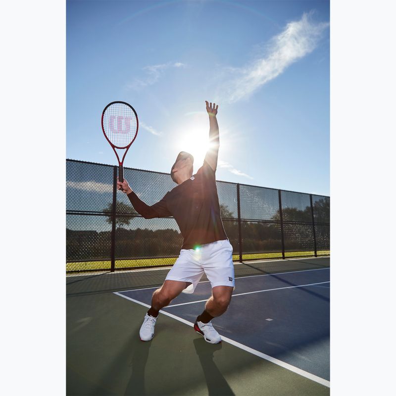 Кросівкі тенісні чоловічі Wilson Rush Pro Ace white/red/poppy red 10