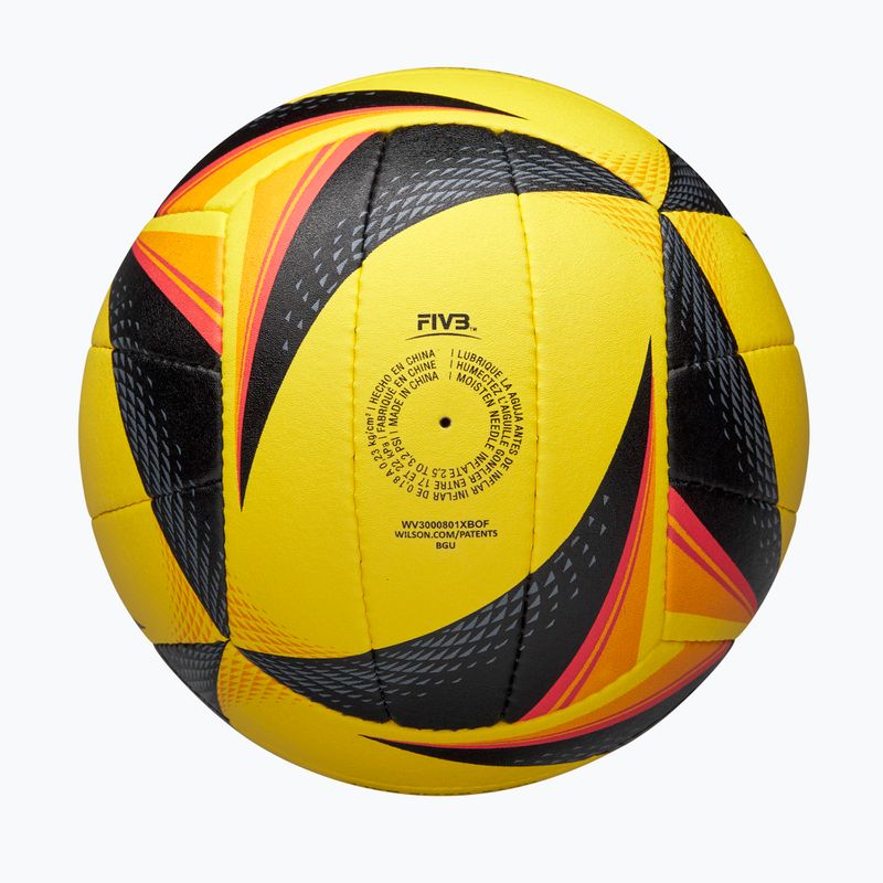 М'яч волейбольний Wilson OPTX AVP VB Game black/yellow розмір 5 5
