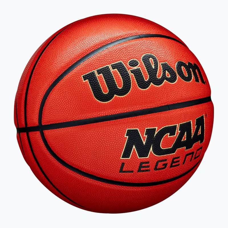М'яч баскетбольний Wilson NCAA Legend orange/black розмір 6 2