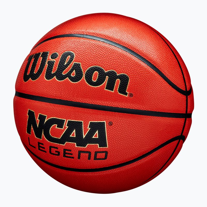 М'яч баскетбольний Wilson NCAA Legend orange/black розмір 6 3