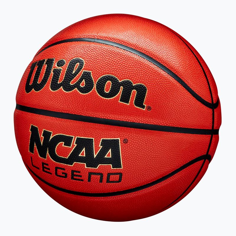М'яч баскетбольний Wilson NCAA Legend orange/black розмір 5 4