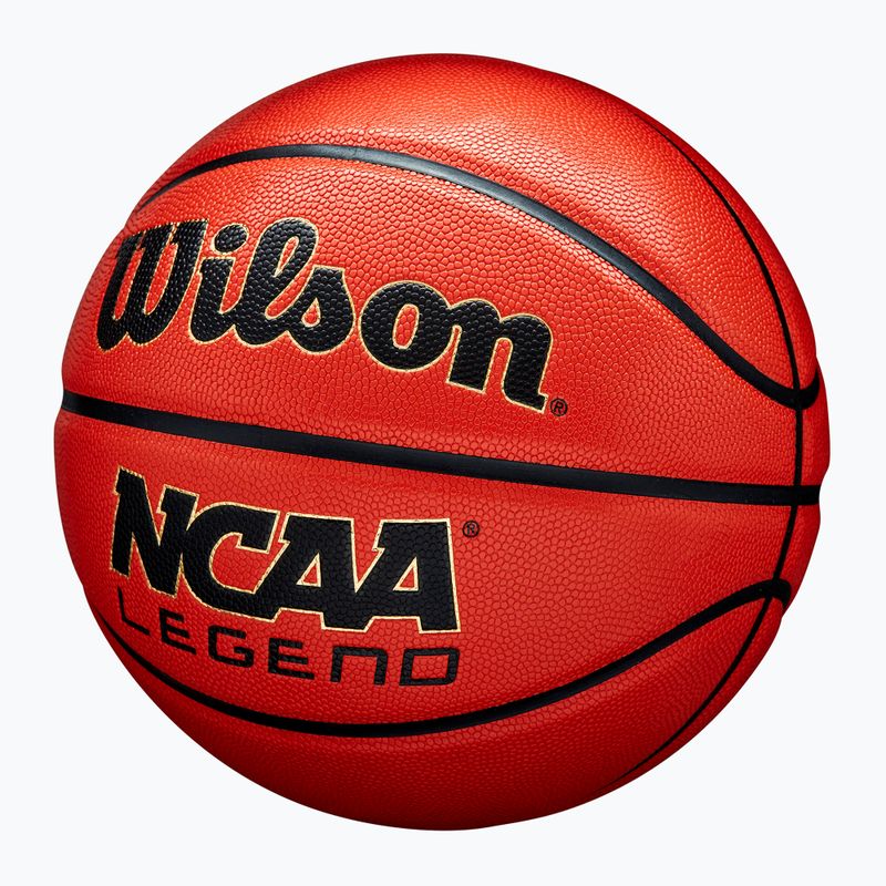 М'яч баскетбольний Wilson NCAA Legend orange/black розмір 7 3