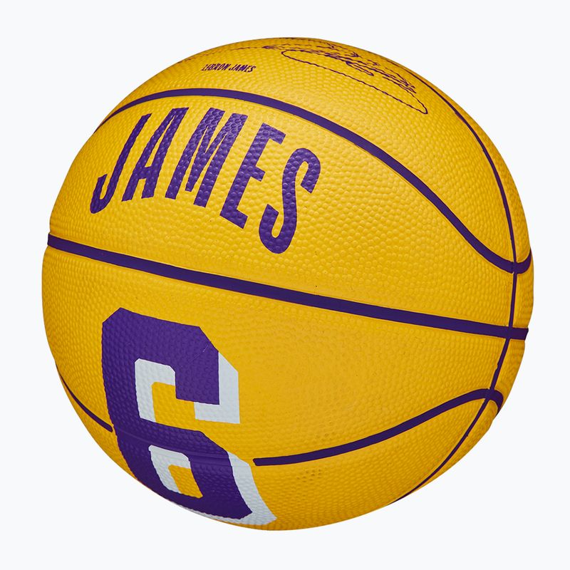 Баскетбольний м'яч Wilson NBA Player Icon Mini Lebron WZ4007201XB3 Розмір 3 4