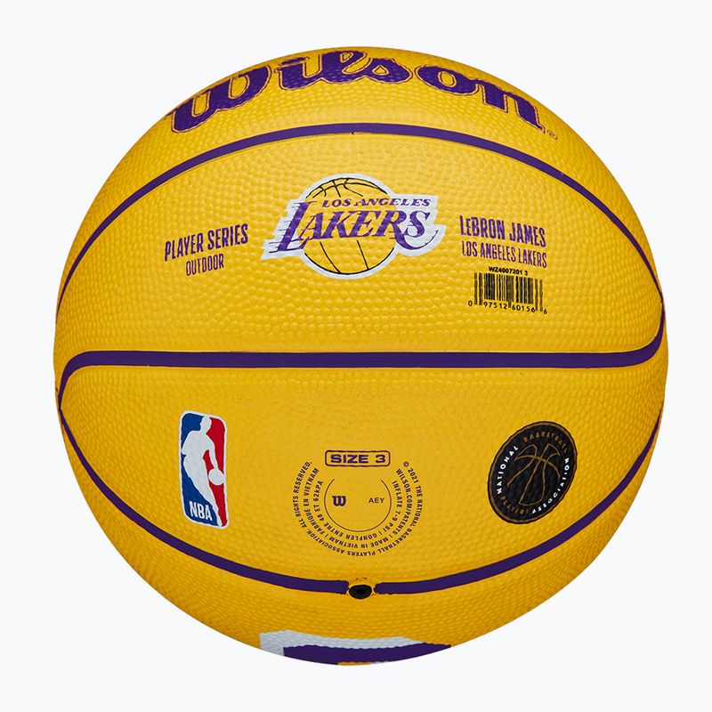 Баскетбольний м'яч Wilson NBA Player Icon Mini Lebron WZ4007201XB3 Розмір 3 6