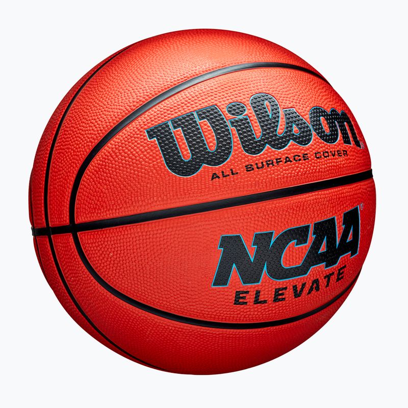 М'яч баскетбольний дитячий Wilson NCAA Elevate orange/black розмір 5 2