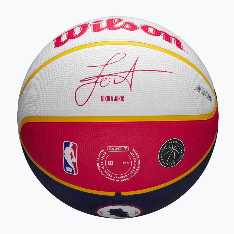 М'яч баскетбольний Wilson NBA Player Local Jokic blue розмір 7 5