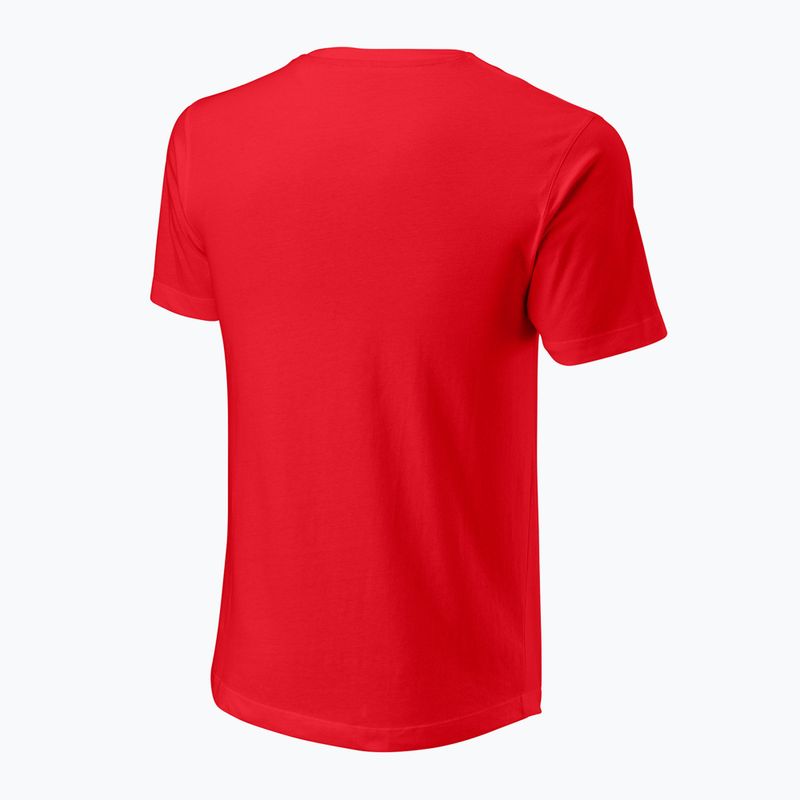 Футболка для тенісу чоловіча Wilson Script Eco Cotton Tee wilson red 2