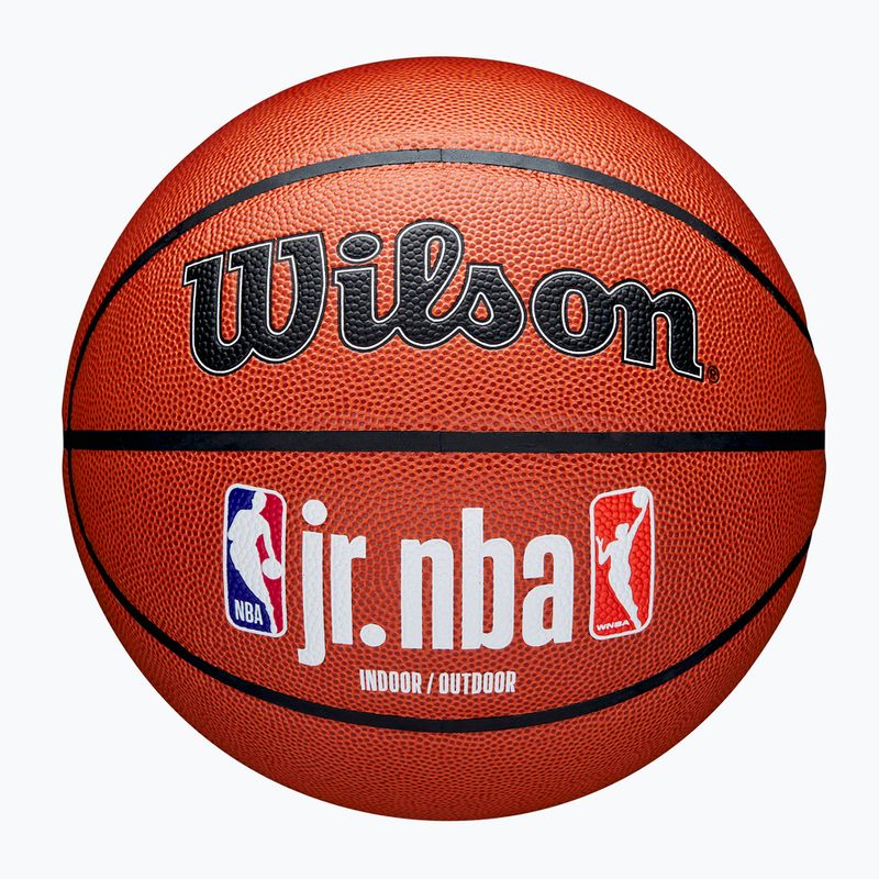 М'яч баскетбольний Wilson NBA JR Fam Logo Indoor Outdoor brown розмір 6