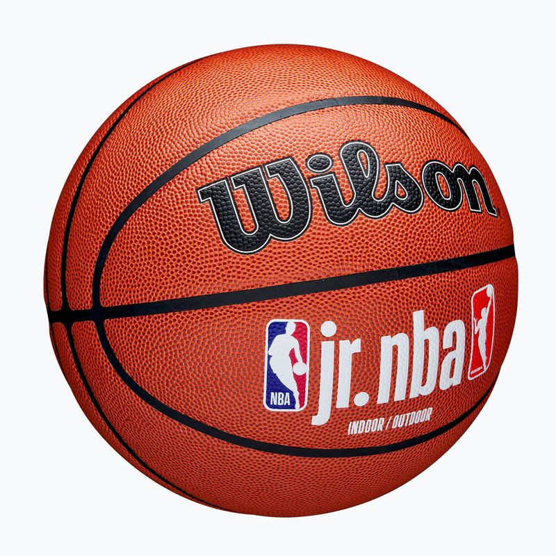 М'яч баскетбольний Wilson NBA JR Fam Logo Indoor Outdoor brown розмір 6 2