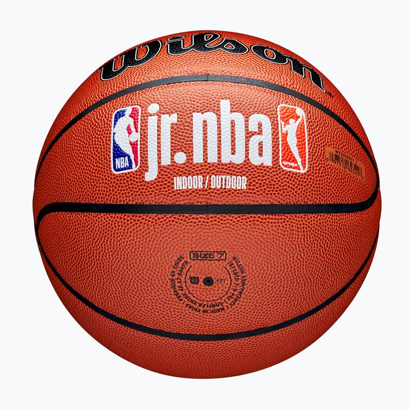 М'яч баскетбольний Wilson NBA JR Fam Logo Indoor Outdoor brown розмір 6 5