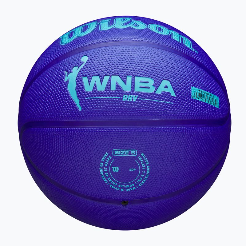 М'яч баскетбольний Wilson WNBA DRV blue/turquoise розмір 6 5