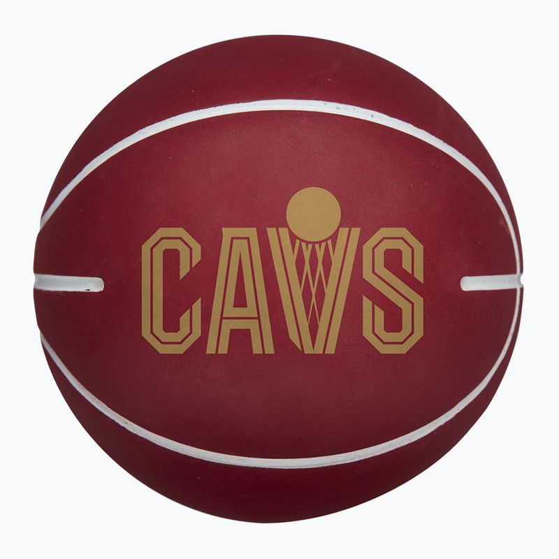 М'яч баскетбольний Wilson NBA Team Dribbler Cleveland Cavaliers brown розмір 7 2