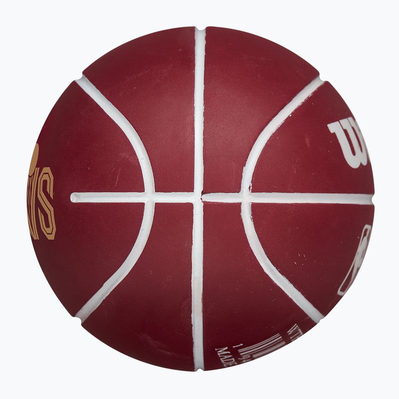 М'яч баскетбольний Wilson NBA Team Dribbler Cleveland Cavaliers brown розмір 7 3