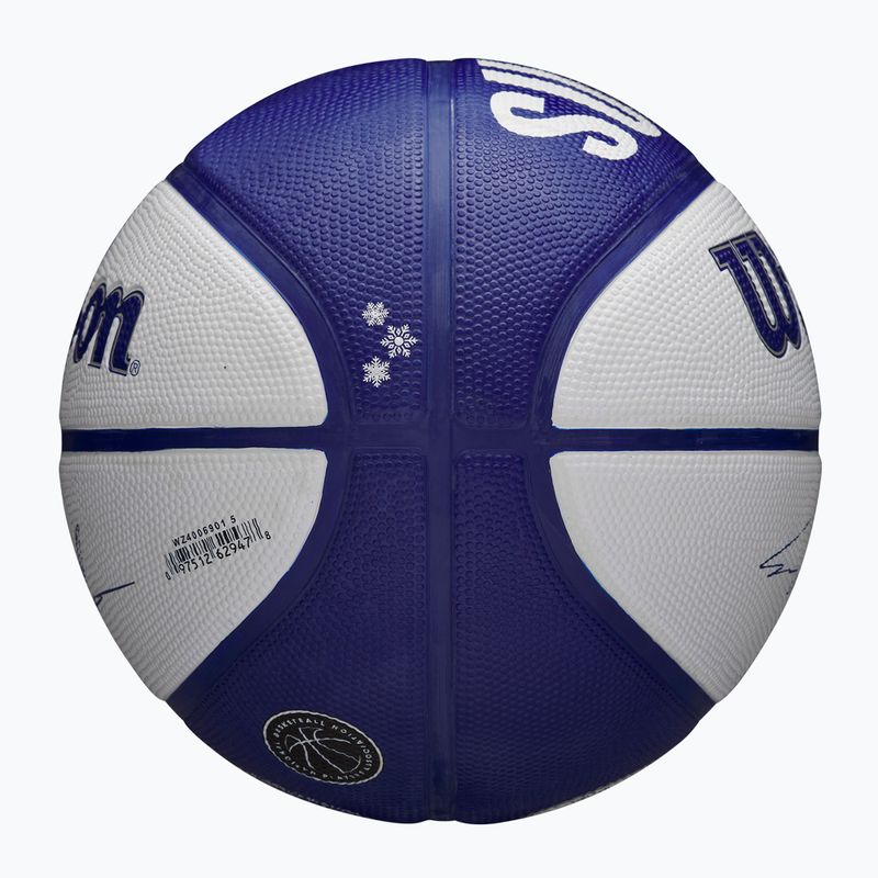 М'яч баскетбольний дитячий Wilson NBA Player Local Markkanen blue розмір 5 6