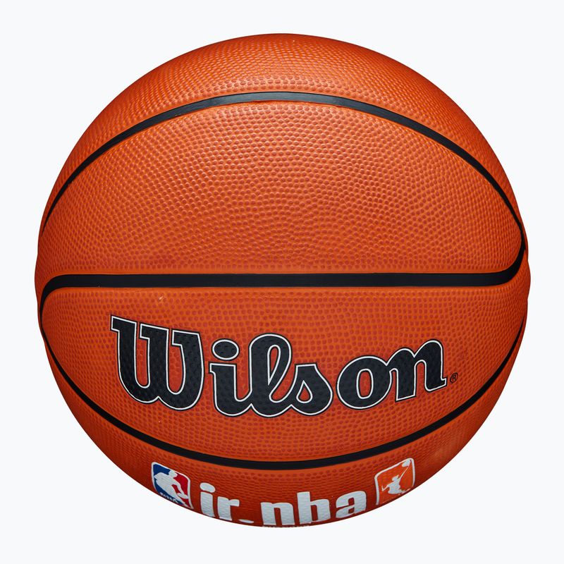 М'яч баскетбольний Wilson NBA JR Fam Logo Authentic Outdoor brown розмір 7 4
